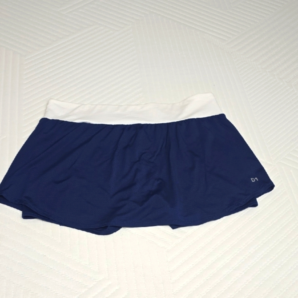Asics Women's Navy and White Skort